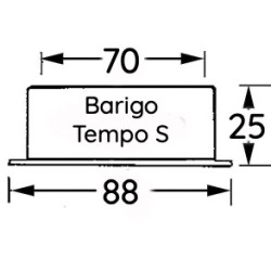 Barigo Tempo S set Chroom 88mm 1710CR/6710CR/9710CR tekening