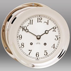Chelsea clock Ship's Bell Clock Nickel Arabic 6 inch 90496