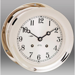 Chelsea Clock glazenslaande klok nikkel Arabisch 8 1/2inch 90937