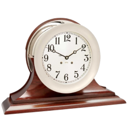 Chealse Clock glazenslaande klok op Traditional Base 8 1/2 inch Nikkel 29061