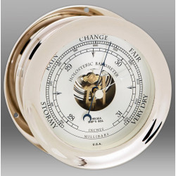 Chelsea clock Barometer Nickel 4 1/2 inch 90625