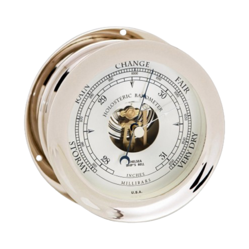Chelsea Clock barometer nikkel 6 inch 90825
