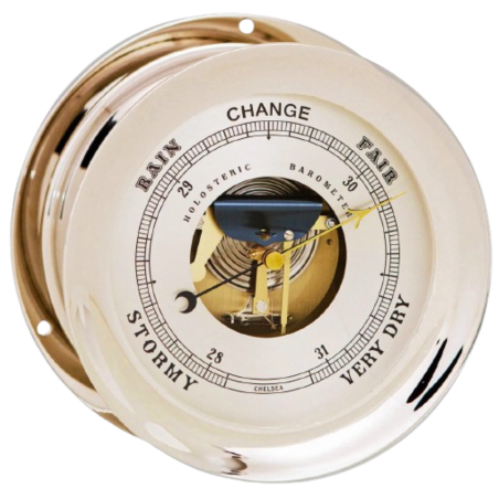 Chelsea clock Barometer Nickel 8,5 inch 90941