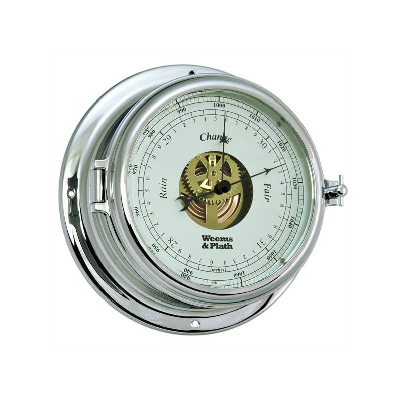 Weems & Plath Endurance II 135 Open Dial Barometer chrome 178mm 960733