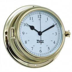 Weems and Plath Endurance II 135 Quartz clock brass arabic 178mm 950500