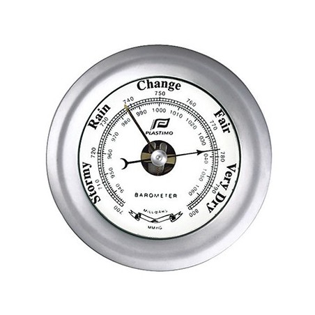 Plastimo 4 inch barometer Matt chrome ø130mm 38207