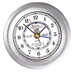 Plastimo 4 inch tide clock matt chrome 130mm 38209