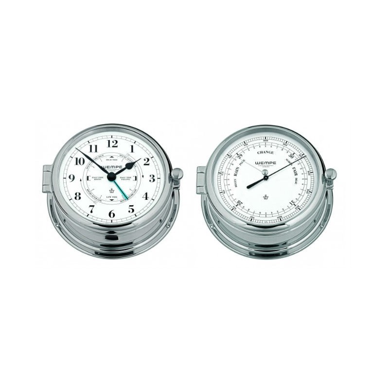 Wempe ADMIRAL II Time & Tide set chrome-plated brass 185mm CW460005 + CW460006