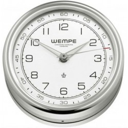 Wempe Pilot V ships clock set stainless steel 100mm CW250014-CW250013-CW250015 shipsclockshop.com clock