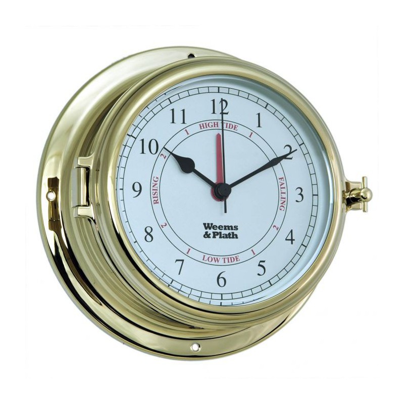 Weems & Plath Endurance II 135 Time and tide clock brass Arabic 178mm 950300