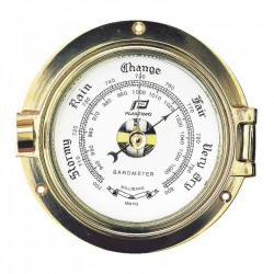 Plastimo 3 inch brass clock set with alarm 120mm 12766-12767-18683 shipsclockshop.com barometer