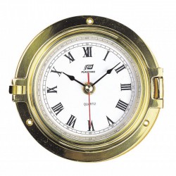 Plastimo 4.5 inch clock set brass 140mm 31229-31230-31231 shipsclock