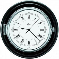 Barigo Captain set clock & barometer chrome 210mm 1585CR -1587CR shipsclock