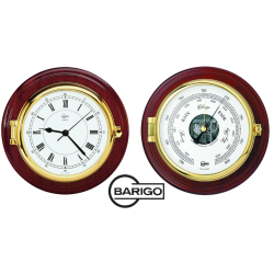 Barigo Captain brass set clock & barometer210 mm 1585MS -1587MS