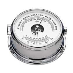 Barigo Professional barometer thermometer chroom-gepolijst RVS 180mm 586.2CRED