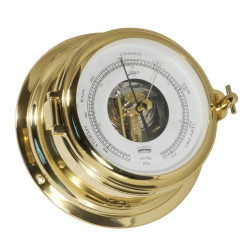 Schatz Midi open dial barometer brass 155mm 450BO