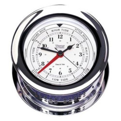 Weems and Plath Atlantis time & tide clock chrome Arabic 138mm 220300