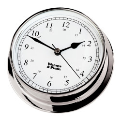 Weems and Plath Endurance 125 quartz clock Arabic chrome 152mm 540500