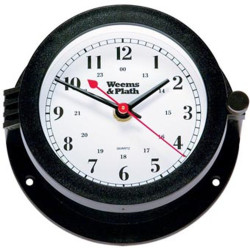 Weems and Plath Bluewater Quartz clock black ø140mm 150500