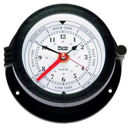 Weems and Plath Bluewater time & tide clock black 140mm 150300
