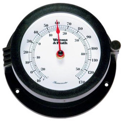 Bluewater set getijden klok barometer thermometer zwart 140mm 150300-150700-151200 thermometer