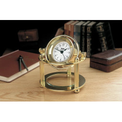 Weems & Plath Solaris desk clock brass 790500  atmospheric image