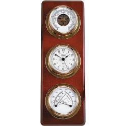 Weems & Plath quartz klok, barometer en comfortmeter weerstation 721700