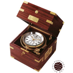 Wempe unified chronometer brass/mahogany CW800004
