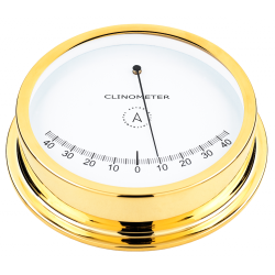 Ships clock set gold-plated 175mm Autonautic S175D shipsclockshop.com clinometer