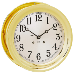 Chelsea Clock 8 1/2" glazenslaande klok messing Arabisch 20937