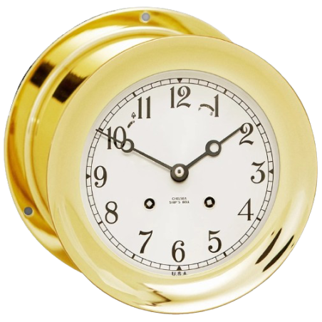 Chelsea clock Ship's Bell Clock Brass ø 6" 21084