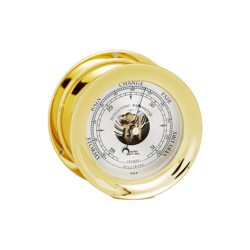 Chelsea clock Barometer messing 4 1/2 inch 20625