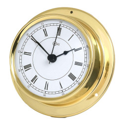 Barigo Tempo quartz clock Roman brass 110 mm 683MS
