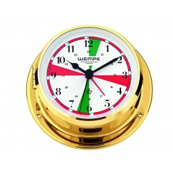 Wempe Skiff radioroom clock brass Arabic 110mm CW070001