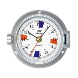 Plastimo 3 inch clock brass with silent zones chrome-plated 120mm 54779