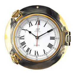 Plastimo 6 inch clock set brass 220mm 12763-12762 shipsclock