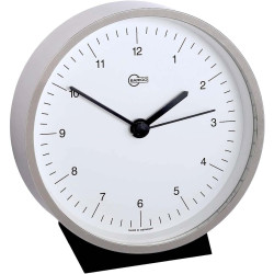 Barigo home clock nickel Arabic 85mm 615.1