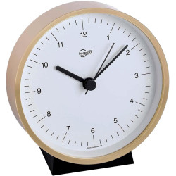 Barigo home clock brass Arabic 85mm 616