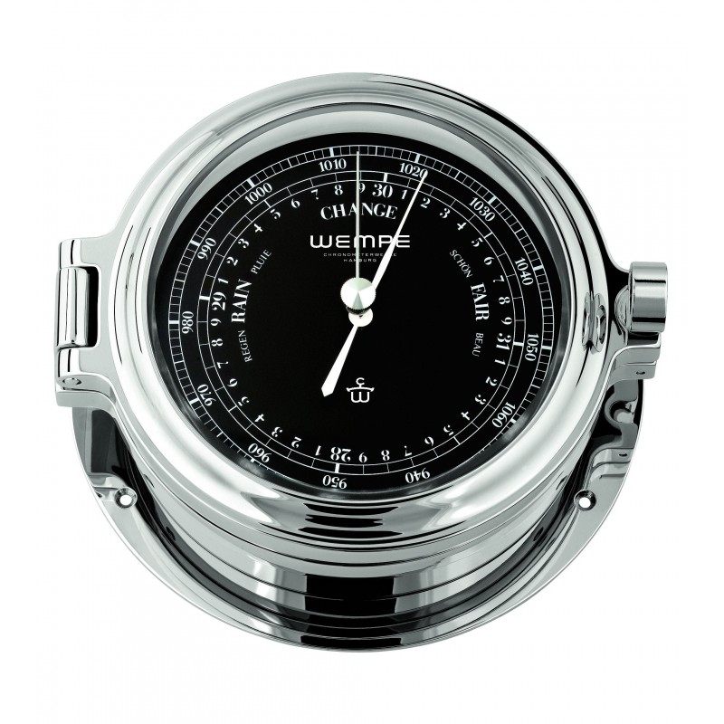 Wempe Regatta barometer chrome-plated 140mm new model 2024 CW170002