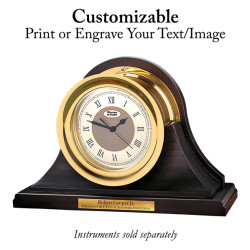 Weems and Plath Wood Base for Anniversary clock or barometer 107B customizable