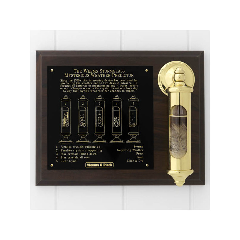 Weems and Plath brass stormglass & plaque set - 200set