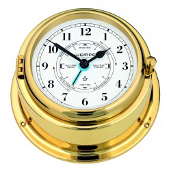 Wempe Bremen II Time & Tide clock brass Arabic 150mm CW310013 shipsclockshop.com