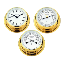 Wempe Skiff clock set brass 110mm CW070002+CW070005+CW070006
