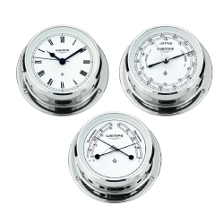 Wempe Skiff clock set chrome-plated 110mm CW090002 CW090004 CW090005