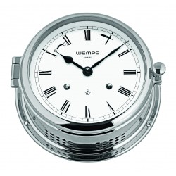 Wempe ADMIRAL II striking clock chrome-plated Roman 185mm CW460003