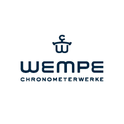 Wempe Bremen II barometer brass chrome-plated 150mm CW360002 shipsclockshop.com logo