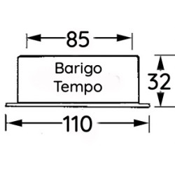 Barigo Tempo klokken set chrome 110mm 183CR-683CR-983CR drawing